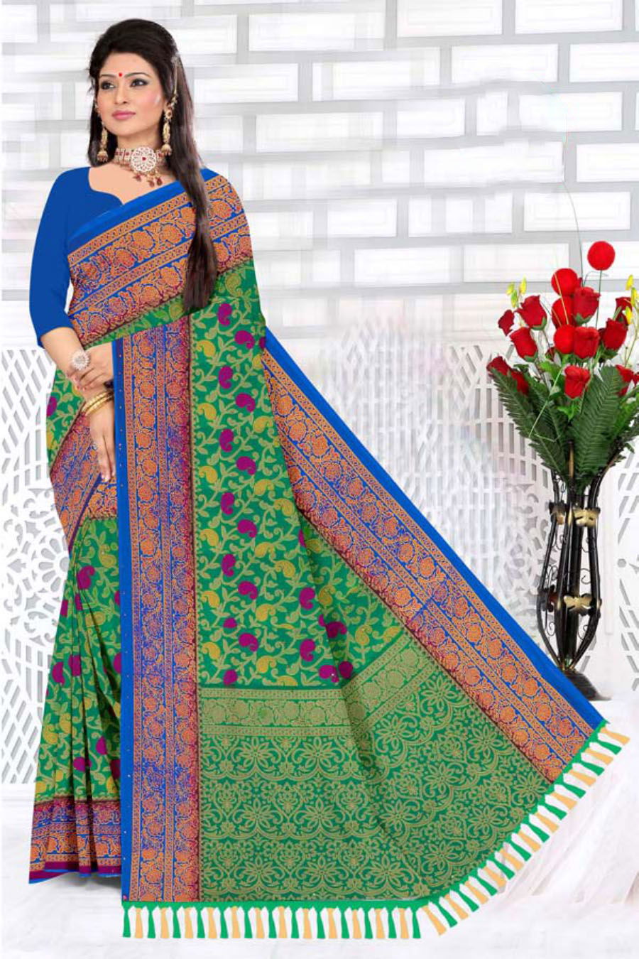 Renial Printed 2 New Latest Designer Ethnic Wear Saree Collection